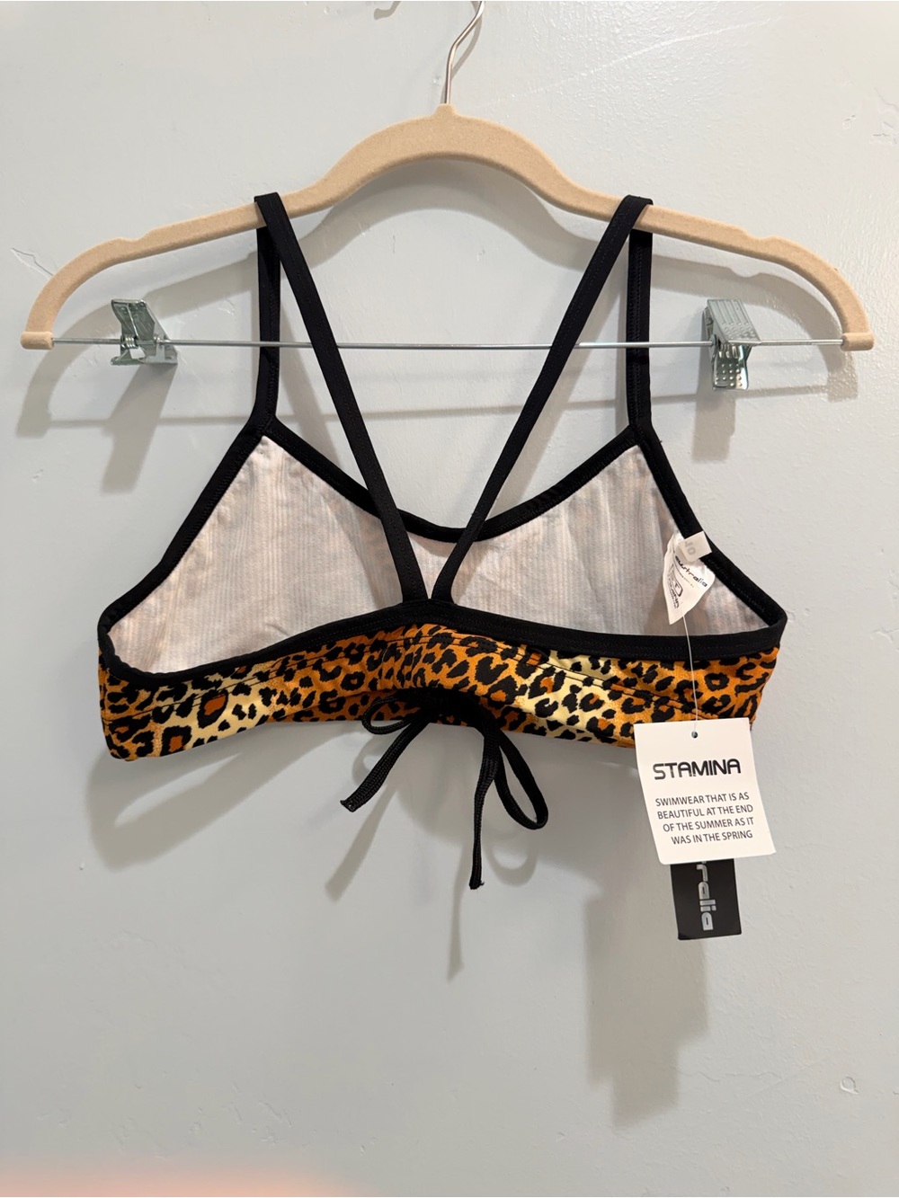 Slix Australia Leopard Print Athletic 2 Piece Swimsuit Set Stamina Aus 10 /US 6 - Picture 6 of 16